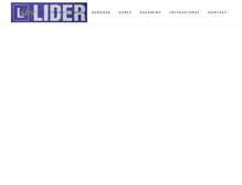 Tablet Screenshot of liderotwock.com
